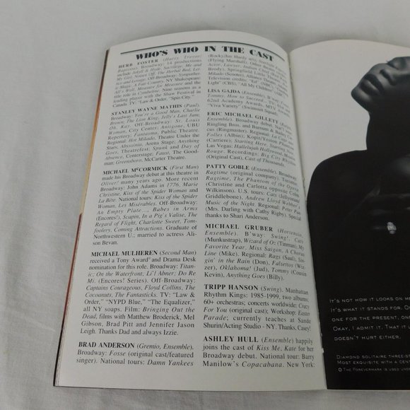 LOT Kiss Me Kate Playbill Note September 2001 Burke Moses Carolee Carmello - Picture 11 of 12